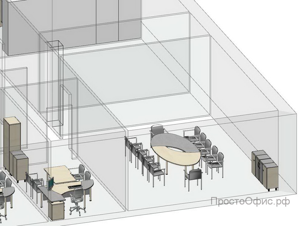 Дизайн проект офиса - Исследовательский центр ИТ-технологий, г. Новосибирск